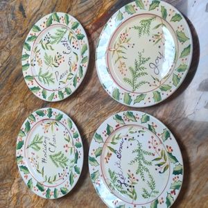 CAPRIWARE Christmas Plates Dishes